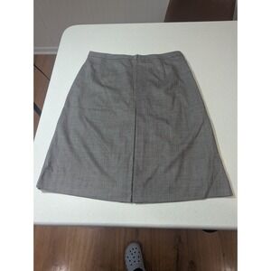 Gap Pencil Skirt Women 10 Grey Wool Blend Gap Knee Length Dark Academia